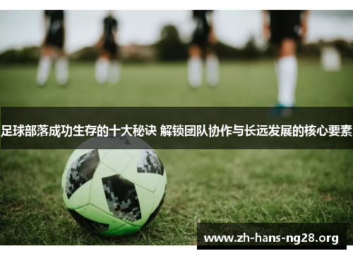 足球部落成功生存的十大秘诀 解锁团队协作与长远发展的核心要素